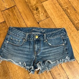 American Eagle size 4 jean shorts, pretty short